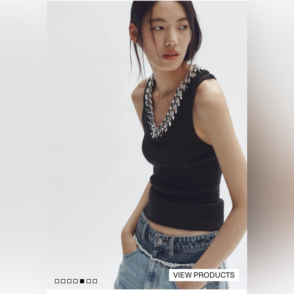 Stella McCartney x H&M Chain Detail Ribbed Tank Top